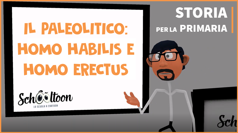 habilis Erectus preistoria schooltoon