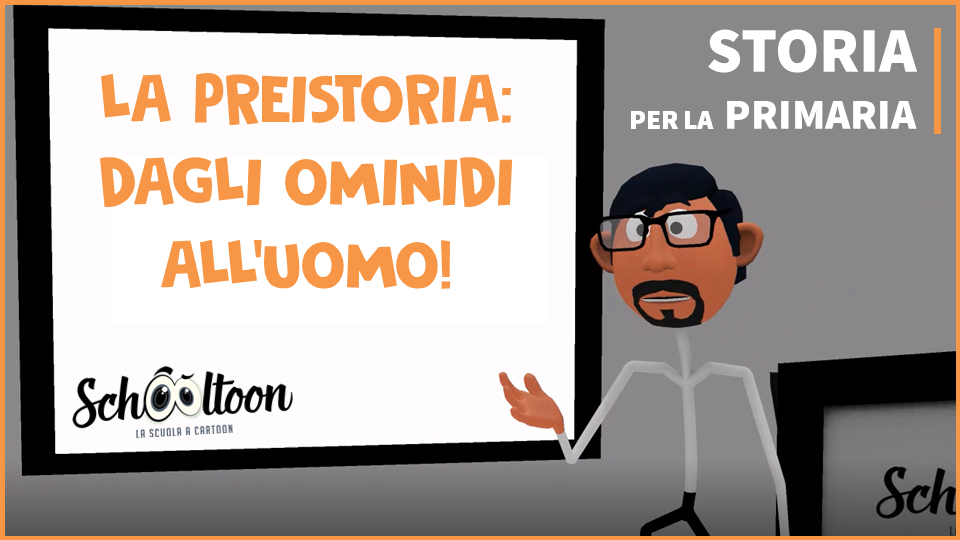 ominidi preistoria schooltoon