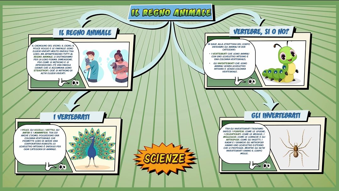 Regno animale Schooltoon Scienze Primaria