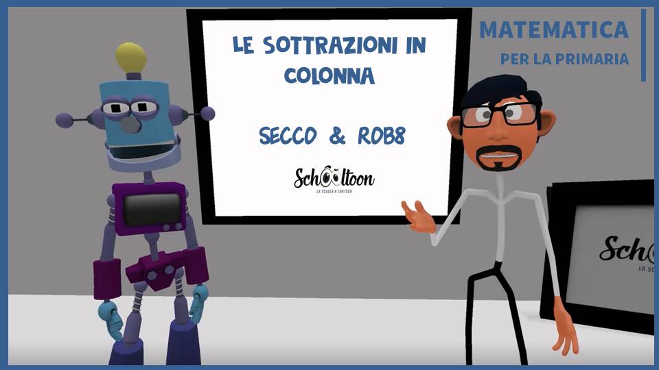 matematica primaria sottrazioni in colonna