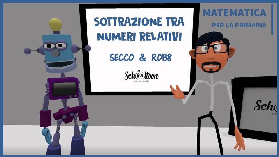 matematica primaria sottrazione relativi