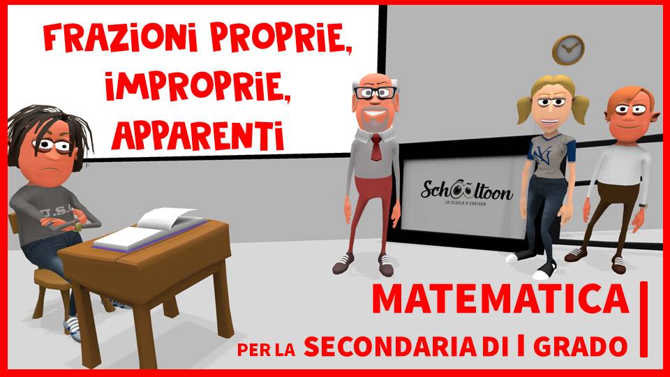 frazioni proprie improprie apparenti Schooltoon