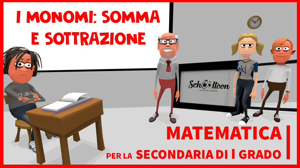 monomi somma sottrazione Schooltoon