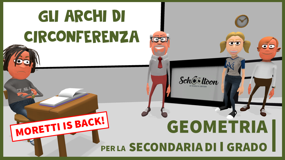 Gli archi di circonferenza – Geometria – Scuola Media