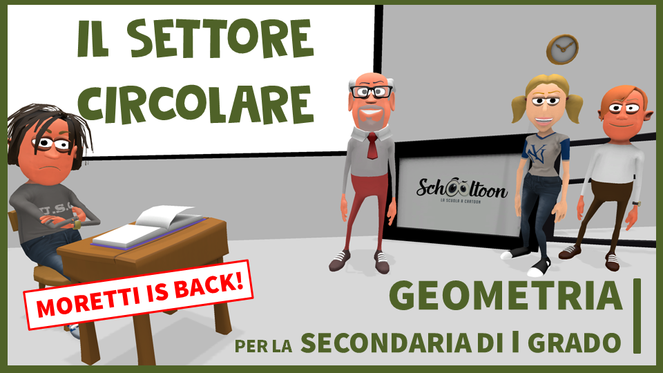 settore circolare schooltoon geometria