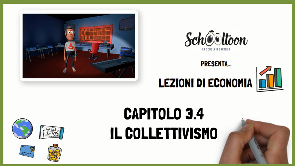 Collettivismo economia, schooltoon