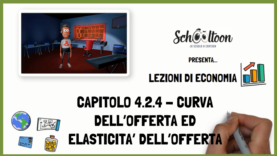 Curva ed eleasticità dell'offerta economia schooltoon