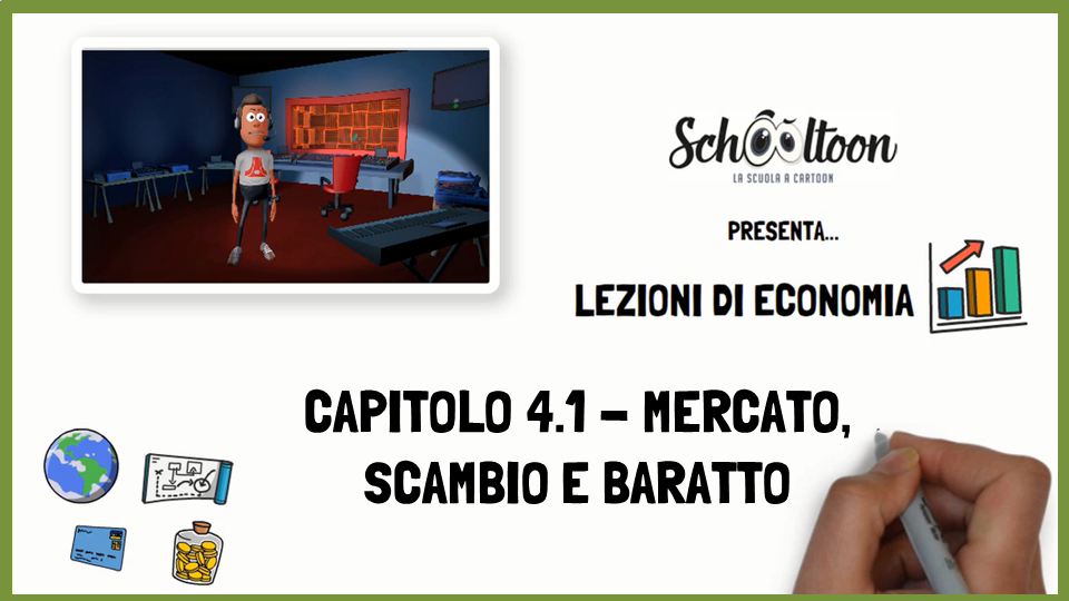 scambio baratto economia schooltoon