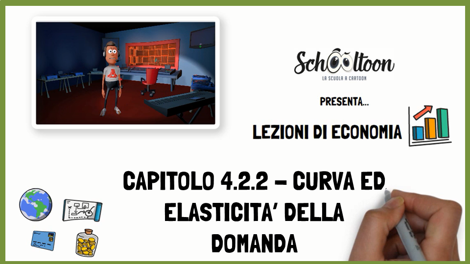 Curva ed elasticità della domanda economia Schooltoon